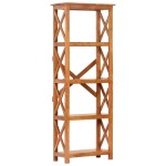 vidaXL Bibliotecă, 60x30x160 cm lemn masiv acaciacu finisaj tip miere vidaXL Bibliotecă, 60x30x160 cm lemn masiv acaciacu finisaj tip miere