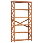 vidaXL Bibliotecă, 100x30x180 cm lemn masiv acaciacu finisaj tip miere vidaXL Bibliotecă, 100x30x180 cm lemn masiv acaciacu finisaj tip miere