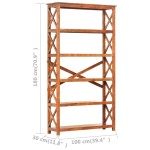 vidaXL Bibliotecă, 100x30x180 cm lemn masiv acaciacu finisaj tip miere vidaXL Bibliotecă, 100x30x180 cm lemn masiv acaciacu finisaj tip miere
