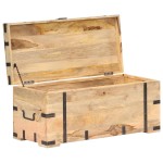 vidaXL Cufăr, 90 x 40 x 40 cm, lemn masiv de mango vidaXL Cufăr, 90 x 40 x 40 cm, lemn masiv de mango