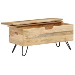 vidaXL Cufăr, 90 x 40 x 45 cm, lemn masiv de mango vidaXL Cufăr, 90 x 40 x 45 cm, lemn masiv de mango