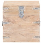 vidaXL Cufăr, 40x40x40 cm, lemn masiv de acacia vidaXL Cufăr, 40x40x40 cm, lemn masiv de acacia