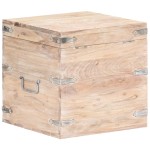 vidaXL Cufăr, 40x40x40 cm, lemn masiv de acacia vidaXL Cufăr, 40x40x40 cm, lemn masiv de acacia