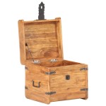 vidaXL Cufăr, 40x40x40 cm, lemn masiv de acacia vidaXL Cufăr, 40x40x40 cm, lemn masiv de acacia