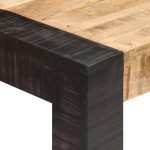 vidaXL Masă de bucătărie, 140x70x76 cm, lemn masiv de mango nefinisat vidaXL Masă de bucătărie, 140x70x76 cm, lemn masiv de mango nefinisat