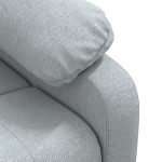 vidaXL Fotoliu rabatabil, gri deschis, material textil