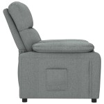 vidaXL Fotoliu rabatabil, gri închis, material textil