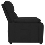 vidaXL Fotoliu rabatabil, negru, material textil vidaXL Fotoliu rabatabil, negru, material textil