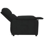 vidaXL Fotoliu rabatabil, negru, material textil vidaXL Fotoliu rabatabil, negru, material textil