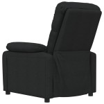 vidaXL Fotoliu rabatabil, negru, material textil vidaXL Fotoliu rabatabil, negru, material textil