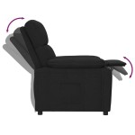 vidaXL Fotoliu rabatabil, negru, material textil vidaXL Fotoliu rabatabil, negru, material textil
