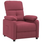 vidaXL Fotoliu rabatabil, roșu vin, material textil vidaXL Fotoliu rabatabil, roșu vin, material textil