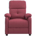 vidaXL Fotoliu rabatabil, roșu vin, material textil vidaXL Fotoliu rabatabil, roșu vin, material textil