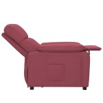 vidaXL Fotoliu rabatabil, roșu vin, material textil vidaXL Fotoliu rabatabil, roșu vin, material textil