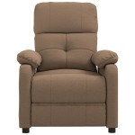 vidaXL Fotoliu rabatabil, maro, material textil