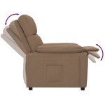 vidaXL Fotoliu rabatabil, maro, material textil