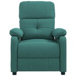 vidaXL Fotoliu rabatabil, verde închis, material textil vidaXL Fotoliu rabatabil, verde închis, material textil