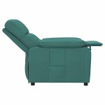 vidaXL Fotoliu rabatabil, verde închis, material textil vidaXL Fotoliu rabatabil, verde închis, material textil