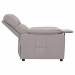vidaXL Fotoliu rabatabil, gri taupe, material textil