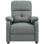 vidaXL Fotoliu de masaj, gri închis, material textil vidaXL Fotoliu de masaj, gri închis, material textil