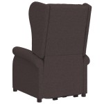 vidaXL Fotoliu cu ridicare, maro închis, material textil vidaXL Fotoliu cu ridicare, maro închis, material textil