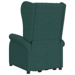 vidaXL Fotoliu cu ridicare, verde închis, material textil vidaXL Fotoliu cu ridicare, verde închis, material textil