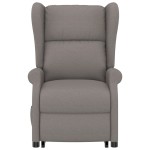 vidaXL Fotoliu cu ridicare, gri taupe, material textil vidaXL Fotoliu cu ridicare, gri taupe, material textil