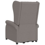 vidaXL Fotoliu cu ridicare, gri taupe, material textil vidaXL Fotoliu cu ridicare, gri taupe, material textil