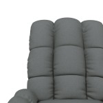 vidaXL Fotoliu rabatabil, gri închis, material textil