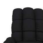 vidaXL Fotoliu rabatabil, negru, material textil vidaXL Fotoliu rabatabil, negru, material textil