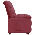 vidaXL Fotoliu rabatabil, roșu vin, material textil vidaXL Fotoliu rabatabil, roșu vin, material textil