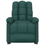 vidaXL Fotoliu rabatabil, verde închis, material textil vidaXL Fotoliu rabatabil, verde închis, material textil