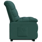 vidaXL Fotoliu rabatabil, verde închis, material textil vidaXL Fotoliu rabatabil, verde închis, material textil