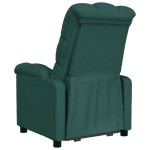 vidaXL Fotoliu rabatabil, verde închis, material textil vidaXL Fotoliu rabatabil, verde închis, material textil