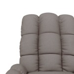vidaXL Fotoliu rabatabil, gri taupe, material textil
