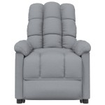 vidaXL Fotoliu de masaj, gri deschis, material textil vidaXL Fotoliu de masaj, gri deschis, material textil