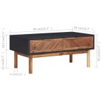 vidaXL Măsuță de cafea, 90x50x40 cm, lemn masiv de acacia și MDF vidaXL Măsuță de cafea, 90x50x40 cm, lemn masiv de acacia și MDF