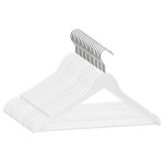 vidaXL Set de umerașe anti-alunecare, 20 buc., alb, lemn esență tare vidaXL Set de umerașe anti-alunecare, 20 buc., alb, lemn esență tare