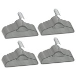 vidaXL Set de umerașe anti-alunecare, 100 buc., gri, catifea vidaXL Set de umerașe anti-alunecare, 100 buc., gri, catifea