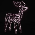 vidaXL Instalație de lumini de Crăciun cu reni, 3 piese, 229 LED-uri vidaXL Instalație de lumini de Crăciun cu reni, 3 piese, 229 LED-uri