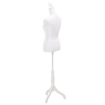 vidaXL Manechin bust pentru dame, alb vidaXL Manechin bust pentru dame, alb