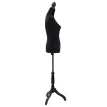 vidaXL Bust pentru dame, negru, manechin croitorie vidaXL Bust pentru dame, negru, manechin croitorie
