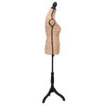 vidaXL Bust expunere haine damă, maro/negru, manechin croitorie, iută vidaXL Bust expunere haine damă, maro/negru, manechin croitorie, iută