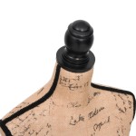 vidaXL Bust expunere haine damă, maro/negru, manechin croitorie, iută vidaXL Bust expunere haine damă, maro/negru, manechin croitorie, iută