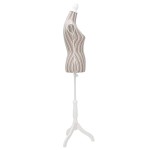 vidaXL Bust pentru dame, manechin, pânză, cu dungi vidaXL Bust pentru dame, manechin, pânză, cu dungi