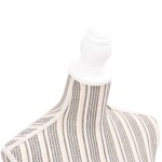 vidaXL Bust pentru dame, manechin, pânză, cu dungi vidaXL Bust pentru dame, manechin, pânză, cu dungi