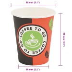 vidaXL Pahare de unică folosință pentru cafea 1000 buc. 240 ml (8 oz) vidaXL Pahare de unică folosință pentru cafea 1000 buc. 240 ml (8 oz)