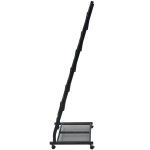 vidaXL Raft reviste A4, 47,5x43x133 cm, negru vidaXL Raft reviste A4, 47,5x43x133 cm, negru