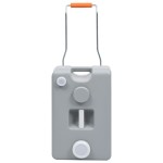 vidaXL Rezervor de apă cu roți pentru camping, gri, 25 L vidaXL Rezervor de apă cu roți pentru camping, gri, 25 L