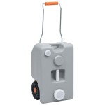 vidaXL Rezervor de apă cu roți pentru camping, gri, 25 L vidaXL Rezervor de apă cu roți pentru camping, gri, 25 L